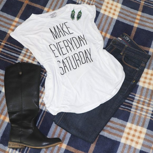 Word of Mouth | Make Everyday Saturday Graphic Tank Top