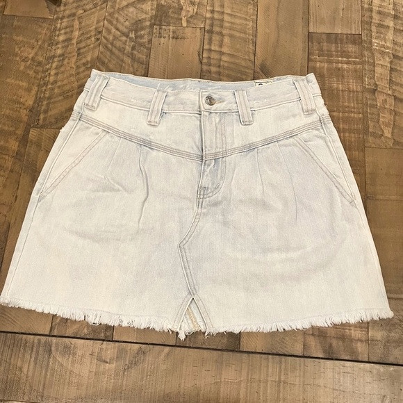 Free People | Sidecar Silver Lake Distressed Denim Skirt