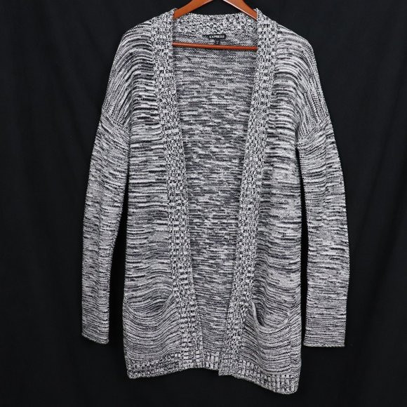 EXPRESS BLACK AND WHITE CARDIGAN