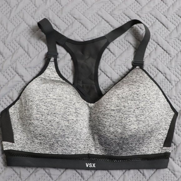Victoria’s Secret VSX Gray Padded Sport Bra 36C